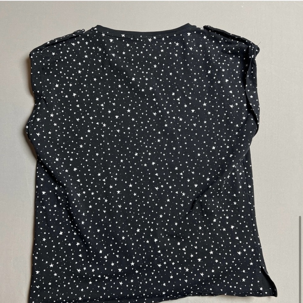 Black Starry Women's Top.  Saint and Sofia UK.  Excellent condition
